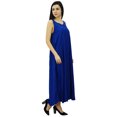 thumbnail image 4 of Bimba Robe Maxi Unie à Bretelles Spaghetti pour Femme pour l'Été, Tenue de Plage, Robe d'Été, 4 of 9