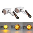 thumbnail image 4 of Wchiuoe Akozon 2pcs Turn Signal Lamp Brake Light Vintage Grille Universal For Motorcycle Modification, 4 of 8
