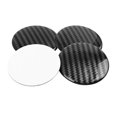 thumbnail image 2 of Unique Bargains Carbon Fiber Style Car Emblem Wheel Rim Center Hub Cap Sticker Clear Resin 4pcs, 2 of 4