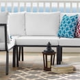 thumbnail image 2 of Modway Riverside Chaise Sans Accoudoirs d'Extérieur pour Patio en Aluminium, Gris/blanc, 2 of 6