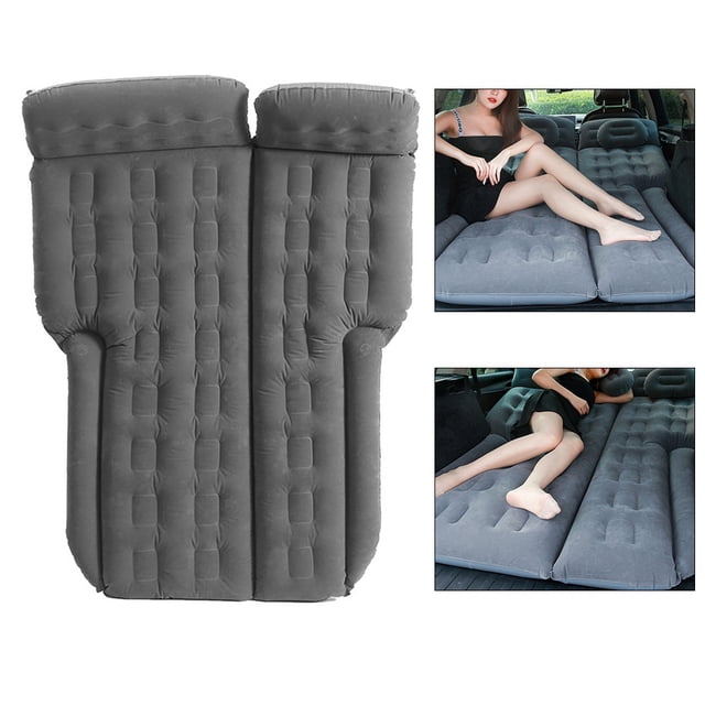 Matelas Pneumatique Matelas Gonflable Voiture Lit d'Air de Voyage Matelas Gonflable 185x110cm Matelas Gonflable pour VUS Voyage Camping Voiture Lit d'Air Arrière Gris