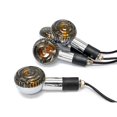 thumbnail image 1 of Krator Moto 4 pcs Fumée Rond Clignotants Feux Compatibles avec Harley Davidson Softail FXSTI Custom, 1 of 4