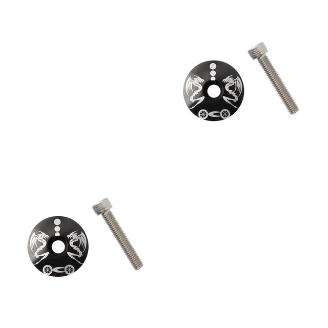bedienty MUQZI Housse de Casque de Roulement de Bicyclette Ensemble de Bol en Alliage d'Aluminium Capuchon Supérieur Externe de Vélo Remplacement Réparation Extérieur Type 4 2Ensemble