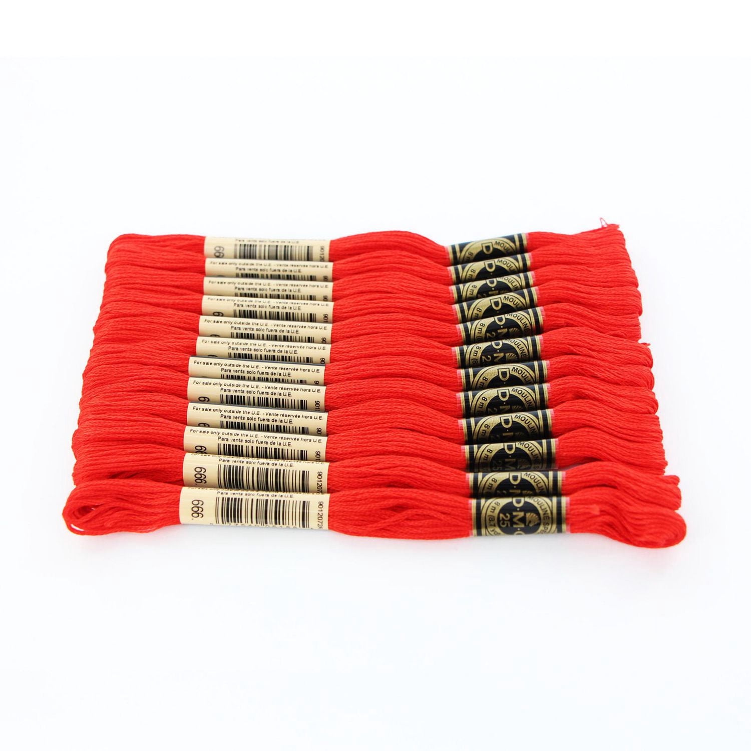 DMC coton 6 brins fil à broder, 8 m (8.7 yd), rouge