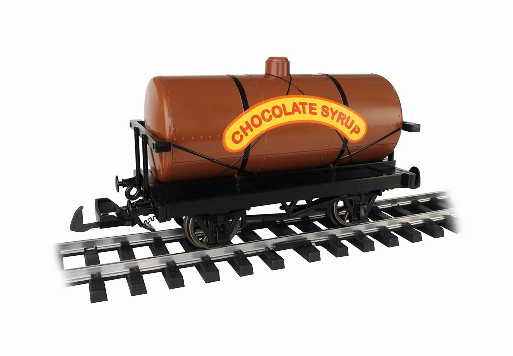 Bachmann Trains - Thomas & Friends Chocolate Syrup Tanker Car - Large G Scale,Dark Brown,98024