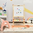 thumbnail image 4 of Gymax Chevalet Artistique pour Enfants avec Rouleau de Papier, Chevalet de Dessin Double Face Ajustable, Planche, 4 of 10