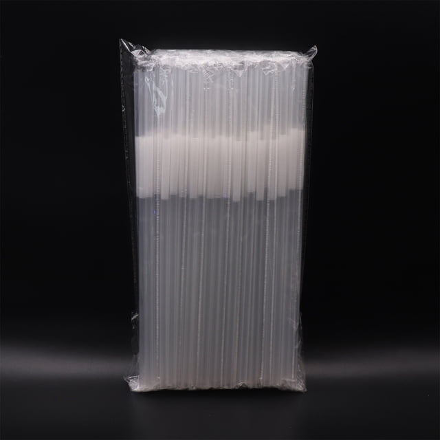 100-Count Striped Plastic Drinking Straws, 12.5 Inches Long, Bendable, Multi-Colored, BPA-Free, for Hot and Cold Beverages, Parties, and Restaurants