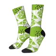 thumbnail image 1 of Wukai Chaussettes Mi-Mollet Imprimé Citrons Verts Contrastés, Design Imprimé 3D Chaussettes Adultes, Chaussettes de Sport Haute Élasticité Respirantes, Adaptées pour Quotidien, Unisexe, 1 of 6