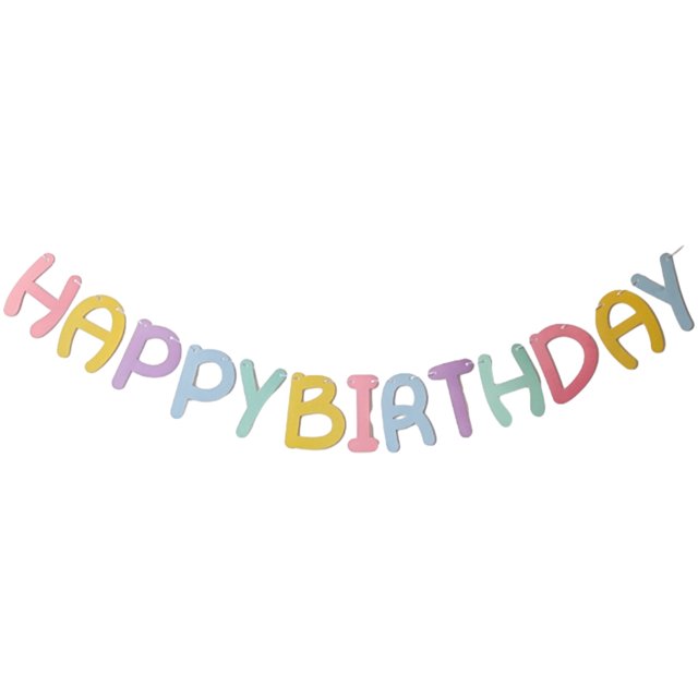 pitrice Bannières Lettres d'Anniversaire Décoratives