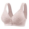 thumbnail image 1 of fheaev Summer Savings Clearance Front Closure Bras For Women Full Coverage Plus Size Bras Front Buckle Underwear Bralette Bra Women's Without Steel Rings Front Button Style Bra, 1 of 2
