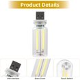 thumbnail image 4 of 2 Pack Car USB Night Light, Dimmable Car Interior Ambient Lights, Plug-in Mini USB Retro LED Light for Vehicle, Bedroom, Hallway, Camping, Party, Desktop,Red, 4 of 8