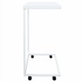 thumbnail image 1 of vidaXL Side Table with Wheels White 55x35x70 cm Engineered Wood, 1 of 4
