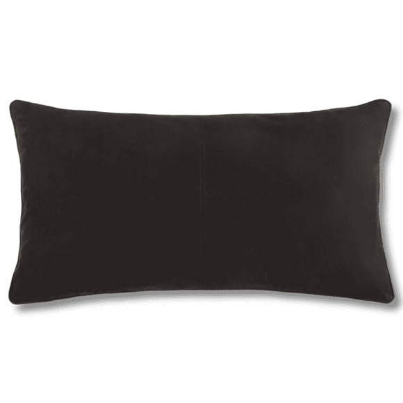 Bouclair Black Clifford Decorative Lumbar Pillow 14x26 in (36x66 cm)