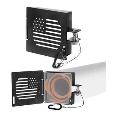 Aluminum RV Bumper End Cap 2 Pack, Fits 4-Inch Square Bumpers, Sewer Hose Storage Covers with Vent Holes, Travel Trailer