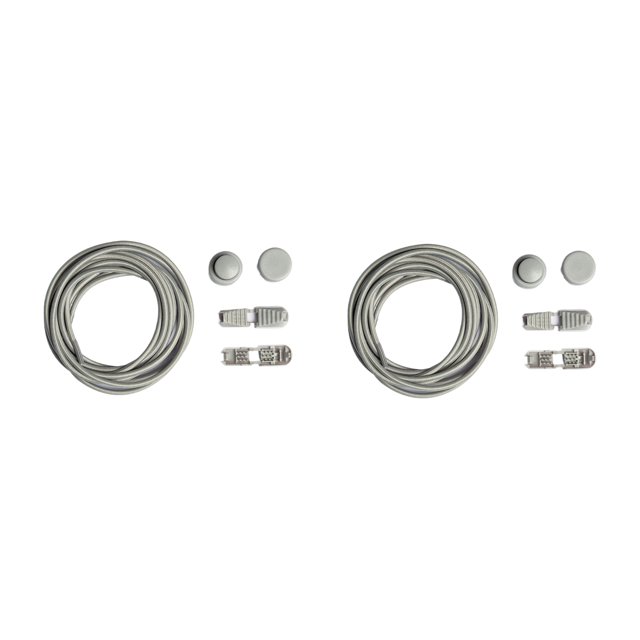 Maytalsory 2a Set Of 2 Elastic Latex Core Laces Stylish And Reliable Durable And Stylish light gray