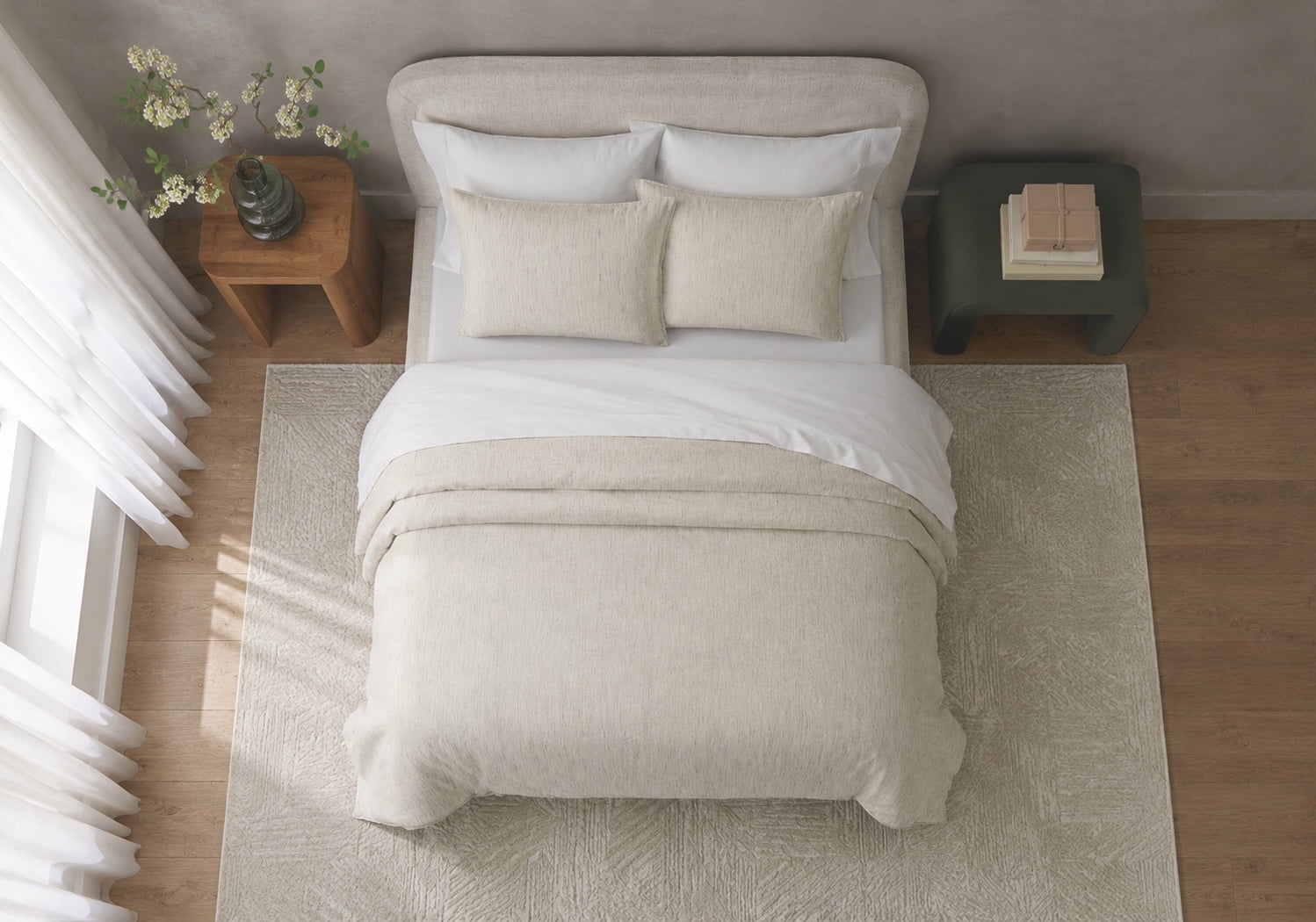 Better Homes & Gardens Ensemble d’édredon 3 pièces Texture Slub, Adulte très grand lit