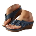 thumbnail image 1 of Dakaela Sandales pour Femmes Été à Plateforme Compensée Sandales de Plage Confortables Décontractées Habillées Chaussures à Enfiler, 1 of 8