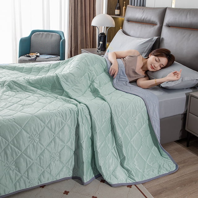 Double Bedding Quilt - Blue And Purple Double Bedding Quilt Suitable For All Seasons Soft Cover Quilt