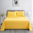 thumbnail image 4 of Marina Decoration 600 Thread Count Ultra Soft Deep Pocket Hotel Standard Solid Bedding Long Staple Percale Cotton All Season Sheet Set with Pillowcase, 4 of 7