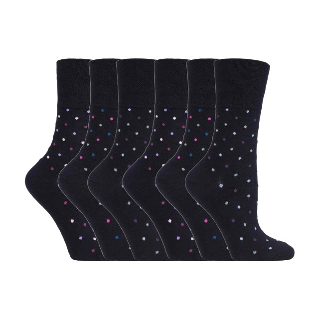 Gentle Grip - 6 Pairs Ladies Gentle Grip Non Elastic Socks
