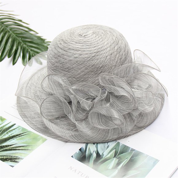 EDFBUYKRS La Hats for Women Baseball Cap Brown Party Wedding Tea Fascinator Women's Hat Bridal Baseball Caps