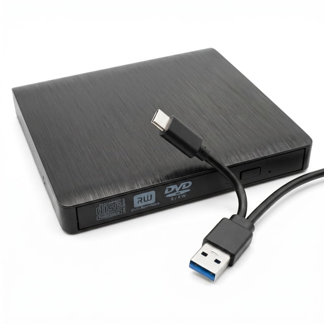 axGear Graveur DVD Externe USB Réécriture DVD-RW CD-RW DVD CD Graveur Réécriture USB Type C / USB 3.0