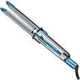 thumbnail image 1 of BabylissPRO Optima 3100 Stainless Steel Professional Flat Iron, 1 Inch Titanium Plates, Silver/Blue, 1 Pk, 1 of 3