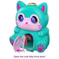 thumbnail image 2 of Polly Pocket Flip & Find Cat Compact, Dual Play Surface, Micro Doll, Cat Figure, 2 of 9