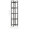 thumbnail image 4 of vidaXL 5-Tier Bookcase Black 40x30x180 cm Solid Mango Wood, 4 of 5