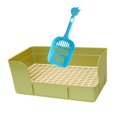 thumbnail image 3 of Milaget Rabbit Litter for Cage Bedpan Ferret Guinea Pig Potty Tray Corner Litter Pan Green, 3 of 9
