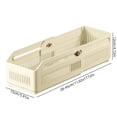 thumbnail image 3 of Boîte de Rangement Rétractable pour Armoire de Cuisine, Bac en Plastique à Angle Droit Ajustable avec Poignées pour Collations, Assaisonnements, Organisation de la Maison et du Garde-Manger, 3 of 7