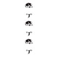 thumbnail image 4 of Youkk Water Proof Dark Wall Stickers For Light Switches Wide Application Wall Decals 003 3Set, 4 of 6