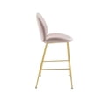 thumbnail image 2 of Plata Décor Velvet Stool with Gold Legs, 2 of 2