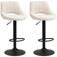 thumbnail image 1 of HOMCOM Tabourets de Bar Ensemble de 2 Tabourets de Comptoir Pivotants Réglables, 1 of 10