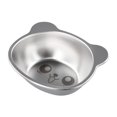 thumbnail image 2 of LEFU Stainless Steel Kids Dinner Plate, Children's Tableware Set with Panda Shape Design, Dishwasher Safe Divided Plate for School Lunch, Picnics, Camping (4.5*15cm, Silver), 2 of 9