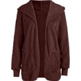 thumbnail image 4 of Innerwin Manteau à Capuche pour Femmes, Chaud, Manches Longues, Café m, 4 of 6