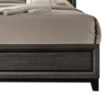 thumbnail image 3 of Erica Queen Size Bed- Gray- Black Wood Finish- Panel Style Headboard, 3 of 6