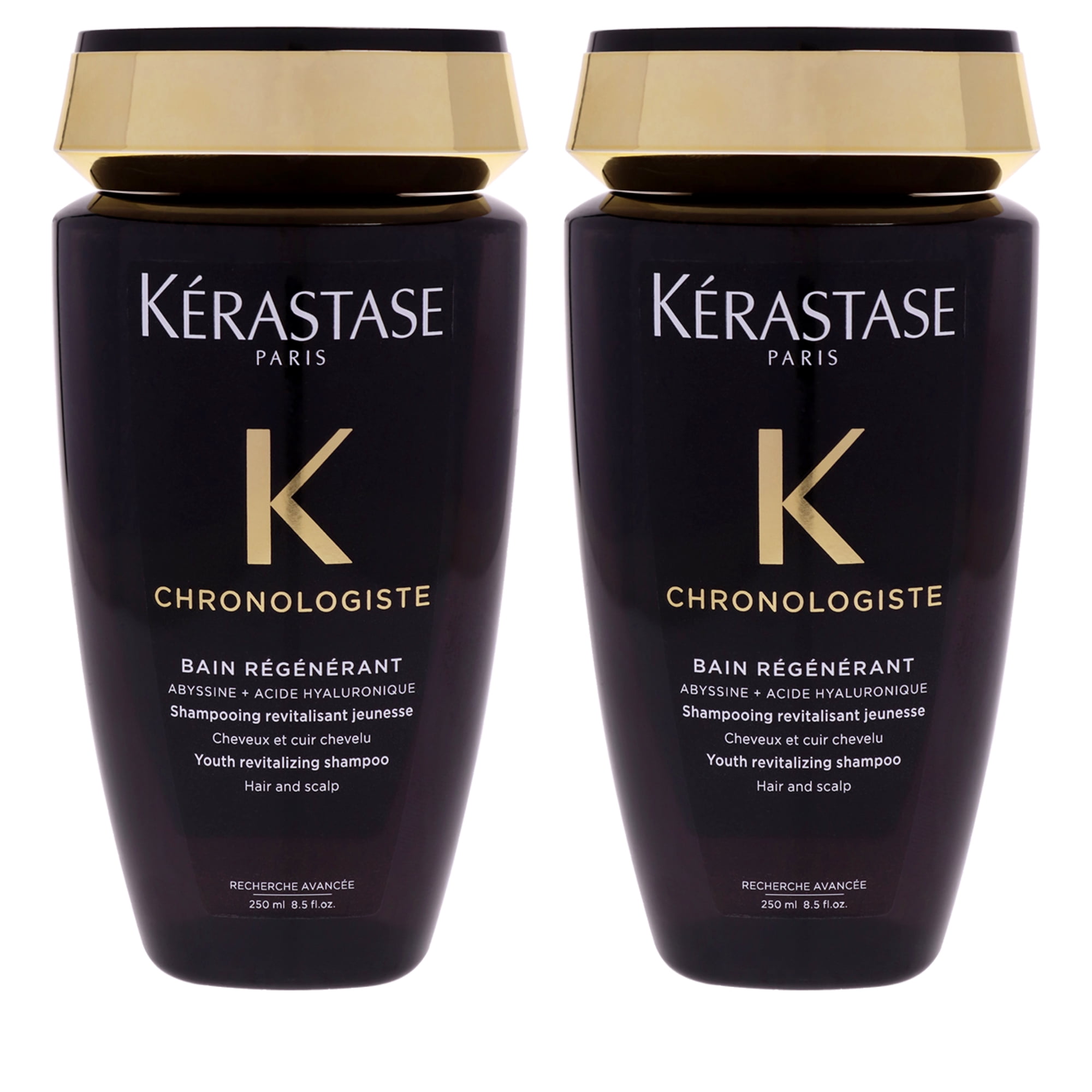 Chronologiste Bain Regenerant Shampoo by Kerastase for Unisex - 8.5 oz Shampoo - Pack of 2