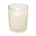 thumbnail image 1 of Set Of 6 Glass Ivory Filled Votive Candles, 1 of 1