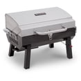 thumbnail image 1 of 1-Burner Portable Propane Gas Grill in Stainless Steel, 1 of 9