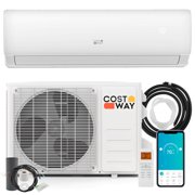 Costway 11500 BTU Wifi Enabled Mini Split Air Conditioner & Heater Works with Alexa 750 Sq.Ft 17 SEER2 115V