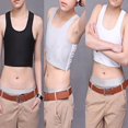 thumbnail image 3 of Womens Tank Style Sports Bra Slim Flat Compression Bust Top Solid Color Sleeveless Tank Top, 3 of 6