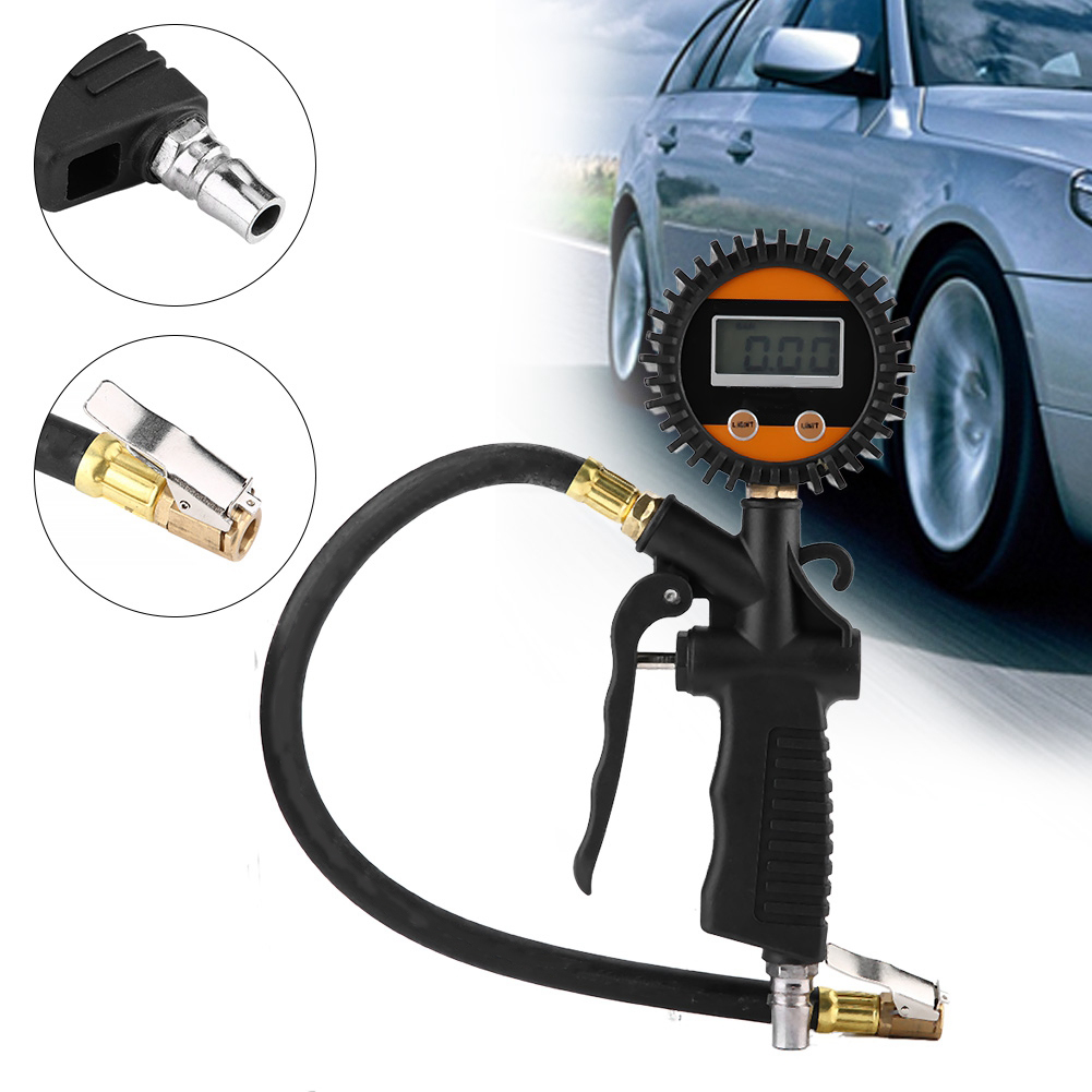Tire Inflator Gauge, 0-7bar Tire Pressure   For Car Motorcycle