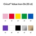 thumbnail image 3 of Cricut® Value Iron-On, Rainbow Sampler - 12 in x 12 in (10 ct), 3 of 8