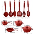 thumbnail image 3 of Fesfesfes 13 Piece Non Stick Cookware Set Pots and Pans with Lids Frying Pan Heat Proof Handles Even Heating Stovetop Oven Safe Home Kitchen Cooking Necessary, 3 of 5