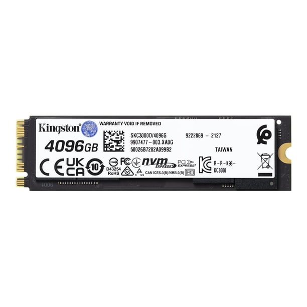 Kingston KC3000 - SSD - 4096 GB - internal - M.2 2280 - PCIe 4.0