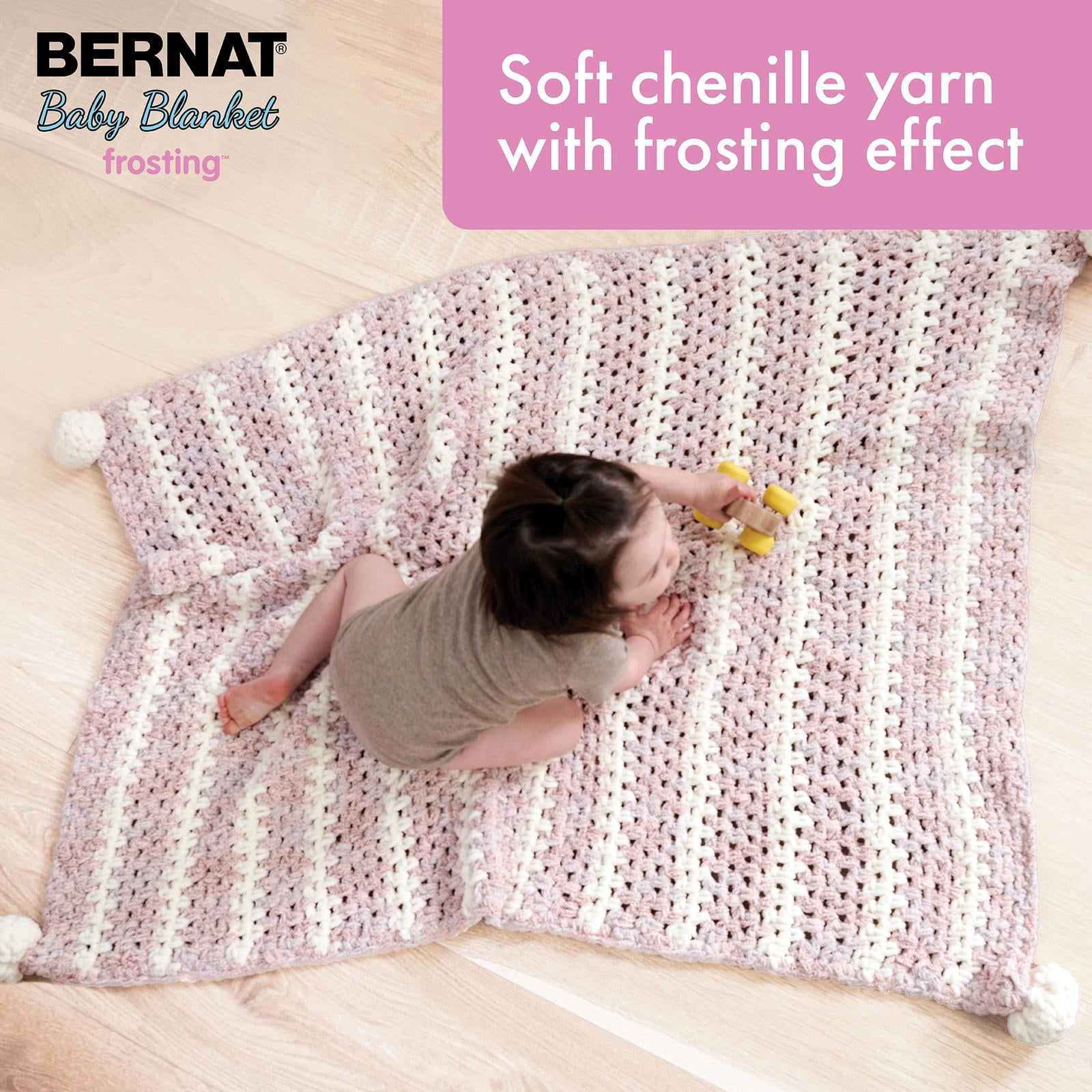 Bernat® Baby Blanket Frosting™ #6 Super Bulky Polyester Yarn, 10.5oz/300g 220 Yards