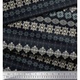 thumbnail image 3 of Soimoi Silk Fabric Aztec Geometric Print Sewing Fabric Yard 42 Inch Wide, 3 of 3