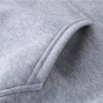 thumbnail image 3 of Yeahdor Men's Basic Long Sleeve Drawstring Hoodie Sweatshirt Casual Solid Color Pullover Tops Gray L, 3 of 7