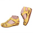 thumbnail image 1 of Mepaouo Womens Arch Support Orthopedic Sandals Closed Toe Ankle Strap Summer Hollow out Wedge Shoes, 1 of 6